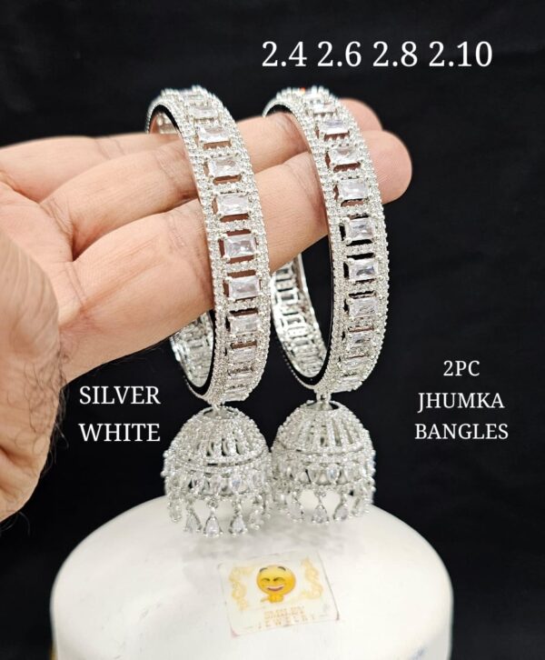American Diamond jhumka Bangles for Online Shopping in India