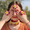 Buy Handmade Flower Jewellery for Haldi-Mehndi Online