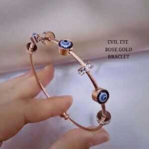Evil Eye Rose Gold Bracelet