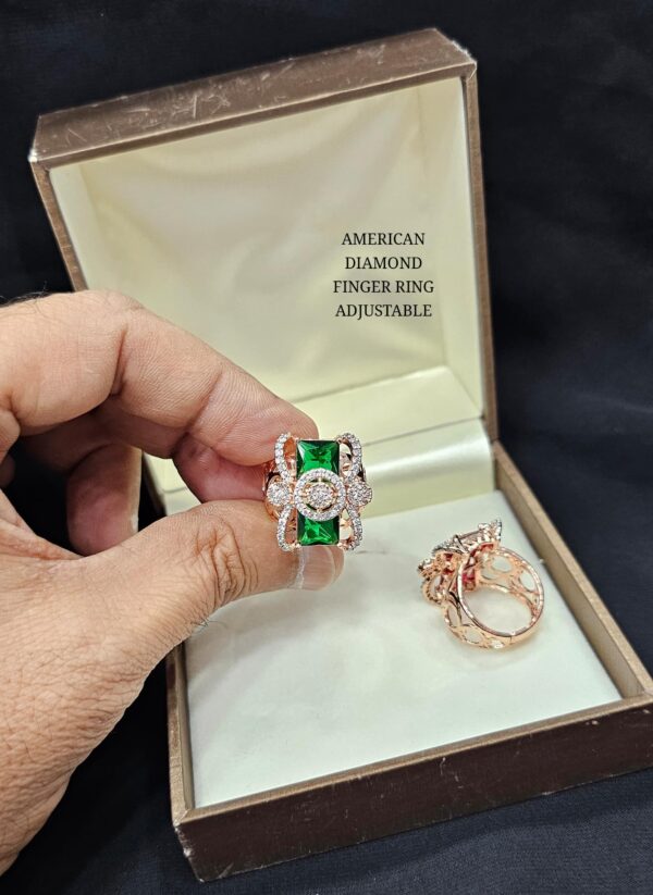 Buy Rose Gold American Diamond Rings Online