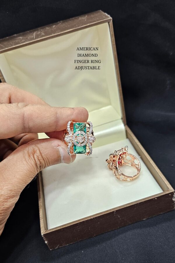 Buy Rose Gold American Diamond Rings Online