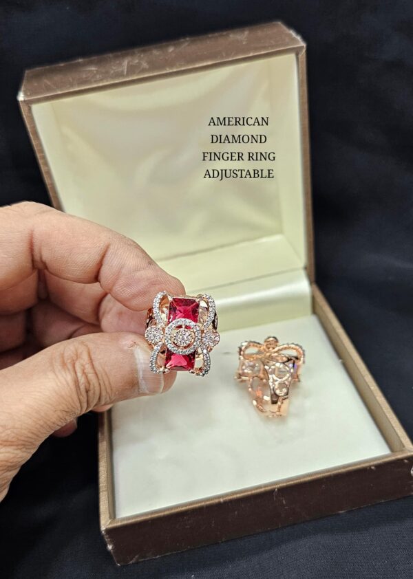 Buy Rose Gold American Diamond Rings Online