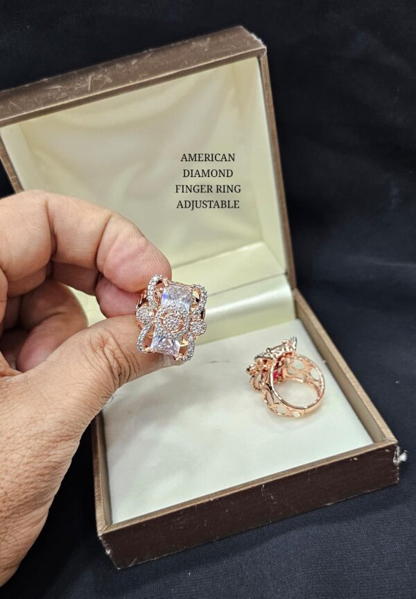 Buy Rose Gold American Diamond Rings Online