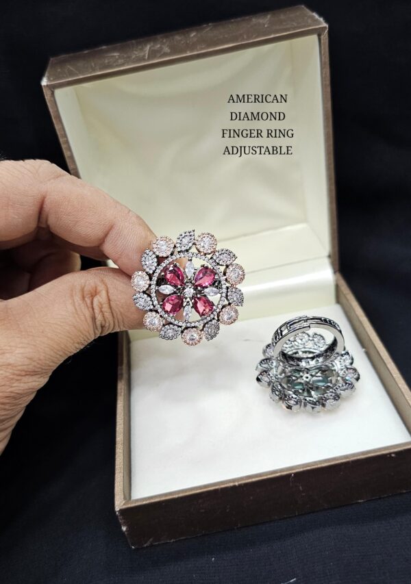 Buy Rose Gold American Diamond Rings Online