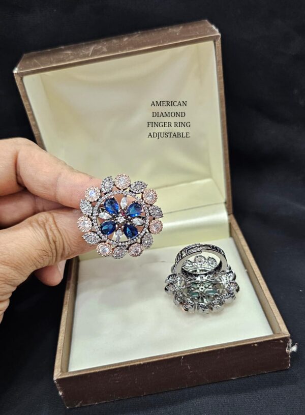 Buy Rose Gold American Diamond Rings Online