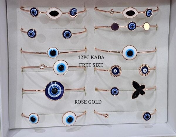 Rose Gold Evil Eyes Bracelets Combo