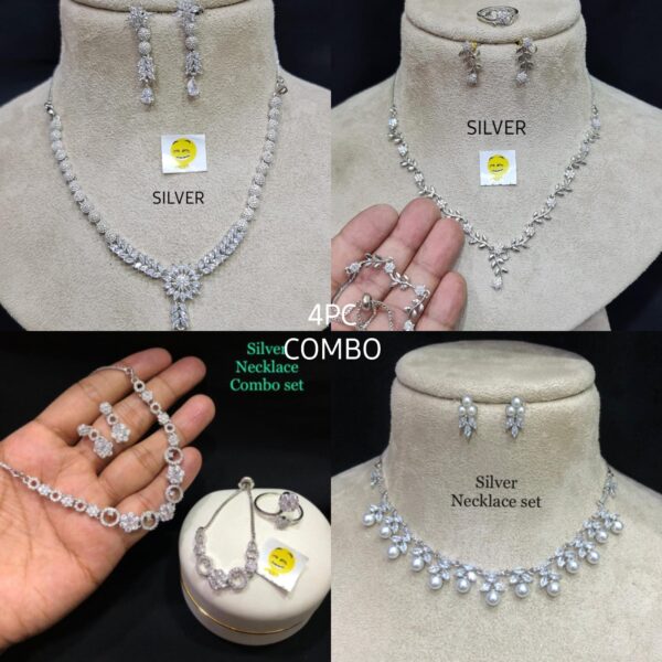 Buy American Diamond Necklace Sets Combo