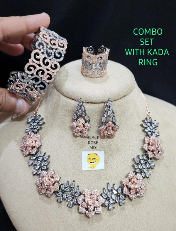 Buy American Diamond Necklace Set Combo