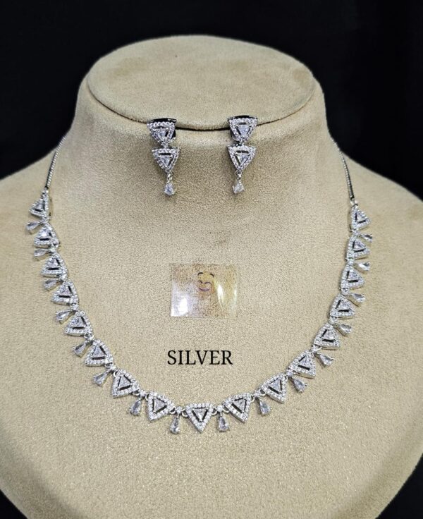 American Diamond Necklace Set