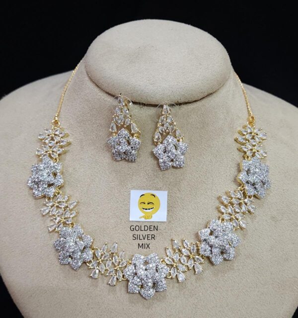 American Diamond Necklace Set