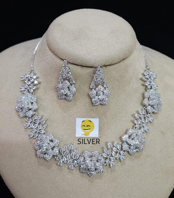 American Diamond Necklace Set