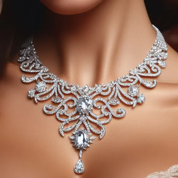 modal wearing necklace set