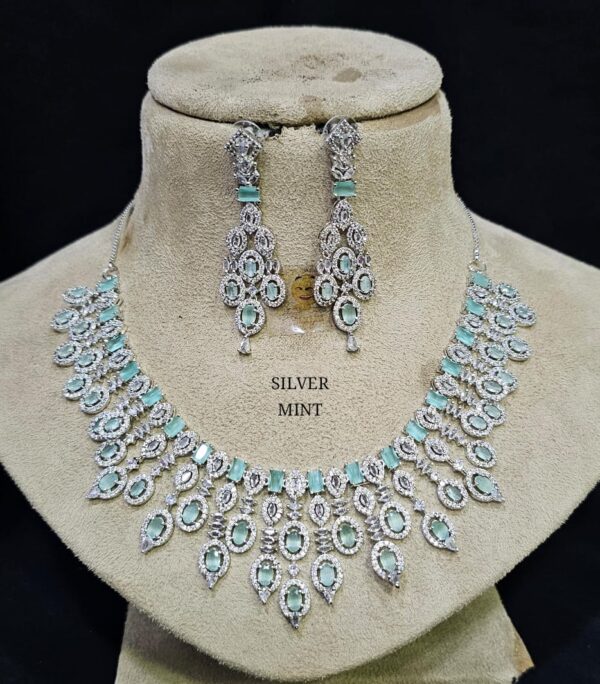 American Diamond Necklace Set - MIB0222