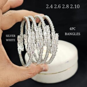 Silver American Diamond Bangles