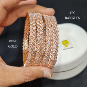 Rose Gold American Diamond Bangles