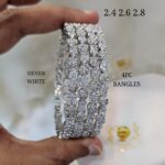 Silver American Diamond Bangles