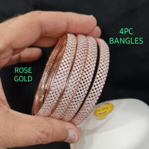 Most Popular Rose Gold American Diamond Bangles