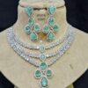 Triple Layer American Diamond Necklace Set